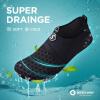 imageSEEKWAY Water Shoes QuickDry Aqua Socks Barefoot Slipon for Beach Pool Swim River Yoga Lake Surf Women Men Black SK0011asplice Black