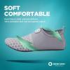 imageSEEKWAY Water Shoes QuickDry Aqua Socks Barefoot Slipon for Beach Pool Swim River Yoga Lake Surf Women Men Black SK0011bsplice Grayish