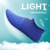 imageSEEKWAY Water Shoes QuickDry Aqua Socks Barefoot Slipon for Beach Pool Swim River Yoga Lake Surf Women Men Black SK0011csplice Blue