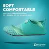 imageSEEKWAY Water Shoes QuickDry Aqua Socks Barefoot Slipon for Beach Pool Swim River Yoga Lake Surf Women Men Black SK0011dsplice Green