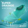 imageSEEKWAY Water Shoes QuickDry Aqua Socks Barefoot Slipon for Beach Pool Swim River Yoga Lake Surf Women Men Black SK0011dsplice Green