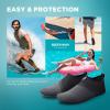 imageSEEKWAY Water Shoes QuickDry Aqua Socks Barefoot Slipon for Beach Pool Swim River Yoga Lake Surf Women Men Black SK0011esplice Blackgrey