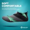 imageSEEKWAY Water Shoes QuickDry Aqua Socks Barefoot Slipon for Beach Pool Swim River Yoga Lake Surf Women Men Black SK0011esplice Blackgrey