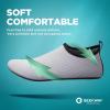 imageSEEKWAY Water Shoes QuickDry Aqua Socks Barefoot Slipon for Beach Pool Swim River Yoga Lake Surf Women Men Black SK0012flight Gray