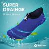 imageSEEKWAY Water Shoes QuickDry Aqua Socks Barefoot Slipon for Beach Pool Swim River Yoga Lake Surf Women Men Black SK0013c743 Blue