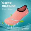imageSEEKWAY Water Shoes QuickDry Aqua Socks Barefoot Slipon for Beach Pool Swim River Yoga Lake Surf Women Men Black SK0015ccetus Pink