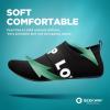 imageSEEKWAY Water Shoes QuickDry Aqua Socks Barefoot Slipon for Beach Pool Swim River Yoga Lake Surf Women Men Black SK0016cbelt B1ack White