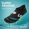 imageSEEKWAY Water Shoes QuickDry Aqua Socks Barefoot Slipon for Beach Pool Swim River Yoga Lake Surf Women Men Black SK0016cbelt B1ack White