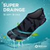 imageSEEKWAY Water Shoes QuickDry Aqua Socks Barefoot Slipon for Beach Pool Swim River Yoga Lake Surf Women Men Black SK0017aablack Shark