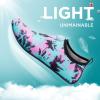 imageSEEKWAY Water Shoes QuickDry Aqua Socks Barefoot Slipon for Beach Pool Swim River Yoga Lake Surf Women Men Black SK0017bdcoconut Tree