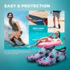 imageSEEKWAY Water Shoes QuickDry Aqua Socks Barefoot Slipon for Beach Pool Swim River Yoga Lake Surf Women Men Black SK0017bdcoconut Tree