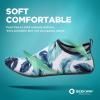 imageSEEKWAY Water Shoes QuickDry Aqua Socks Barefoot Slipon for Beach Pool Swim River Yoga Lake Surf Women Men Black SK0017bemint Leaf