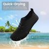 imageSEEKWAY Water Shoes Women Men Adult QuickDry Aqua Socks Barefoot Non Slip for Beach Swim River Pool Lake surf Black SK002U1astripe Black2