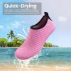 imageSEEKWAY Water Shoes Women Men Adult QuickDry Aqua Socks Barefoot Non Slip for Beach Swim River Pool Lake surf Black SK002U1estripe Pink2