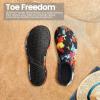 imageSEEKWAY Water Shoes Women Men Adult QuickDry Aqua Socks Barefoot Non Slip for Beach Swim River Pool Lake surf Black SK002U2a1281 Painted Tiedye