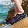 imageSEEKWAY Water Shoes Women Men Adult QuickDry Aqua Socks Barefoot Non Slip for Beach Swim River Pool Lake surf Black SK002U2c1423 Paisley