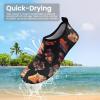 imageSEEKWAY Water Shoes Women Men Adult QuickDry Aqua Socks Barefoot Non Slip for Beach Swim River Pool Lake surf Black SK002U2d1294 Ginkgo Leaf