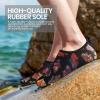 imageSEEKWAY Water Shoes Women Men Adult QuickDry Aqua Socks Barefoot Non Slip for Beach Swim River Pool Lake surf Black SK002U2d1294 Ginkgo Leaf