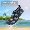 imageSEEKWAY Water Shoes Women Men Adult QuickDry Aqua Socks Barefoot Non Slip for Beach Swim River Pool Lake surf Black SK002U2e1302 Coconut Tree