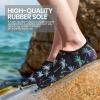 imageSEEKWAY Water Shoes Women Men Adult QuickDry Aqua Socks Barefoot Non Slip for Beach Swim River Pool Lake surf Black SK002U2e1302 Coconut Tree