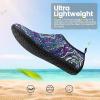 imageSEEKWAY Water Shoes Women Men Adult QuickDry Aqua Socks Barefoot Non Slip for Beach Swim River Pool Lake surf Black SK002U2g1219 Floral Glass