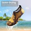 imageSEEKWAY Water Shoes Women Men Adult QuickDry Aqua Socks Barefoot Non Slip for Beach Swim River Pool Lake surf Black SK002U2g1491 Paisley