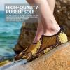 imageSEEKWAY Water Shoes Women Men Adult QuickDry Aqua Socks Barefoot Non Slip for Beach Swim River Pool Lake surf Black SK002U2g1491 Paisley