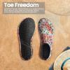 imageSEEKWAY Water Shoes Women Men Adult QuickDry Aqua Socks Barefoot Non Slip for Beach Swim River Pool Lake surf Black SK002U2i1335 Floral
