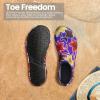imageSEEKWAY Water Shoes Women Men Adult QuickDry Aqua Socks Barefoot Non Slip for Beach Swim River Pool Lake surf Black SK002U2j1484 Floral