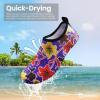 imageSEEKWAY Water Shoes Women Men Adult QuickDry Aqua Socks Barefoot Non Slip for Beach Swim River Pool Lake surf Black SK002U2j1484 Floral