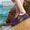 imageSEEKWAY Water Shoes Women Men Adult QuickDry Aqua Socks Barefoot Non Slip for Beach Swim River Pool Lake surf Black SK002U2l1472 Animal Print