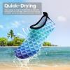 imageSEEKWAY Water Shoes Women Men Adult QuickDry Aqua Socks Barefoot Non Slip for Beach Swim River Pool Lake surf Black SK002U2m1083 Mermaid Scale