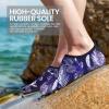 imageSEEKWAY Water Shoes Women Men Adult QuickDry Aqua Socks Barefoot Non Slip for Beach Swim River Pool Lake surf Black SK002U2m1431 Leaffeather
