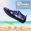 imageSEEKWAY Water Shoes Women Men Adult QuickDry Aqua Socks Barefoot Non Slip for Beach Swim River Pool Lake surf Black SK002U2m1431 Leaffeather