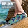 imageSEEKWAY Water Shoes Women Men Adult QuickDry Aqua Socks Barefoot Non Slip for Beach Swim River Pool Lake surf Black SK002U2n1012 Fern Leaf