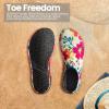 imageSEEKWAY Water Shoes Women Men Adult QuickDry Aqua Socks Barefoot Non Slip for Beach Swim River Pool Lake surf Black SK002U2p1363 Floral
