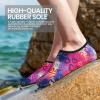 imageSEEKWAY Water Shoes Women Men Adult QuickDry Aqua Socks Barefoot Non Slip for Beach Swim River Pool Lake surf Black SK002U2q1024 Love Rainbow