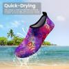 imageSEEKWAY Water Shoes Women Men Adult QuickDry Aqua Socks Barefoot Non Slip for Beach Swim River Pool Lake surf Black SK002U2q1024 Love Rainbow
