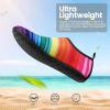 imageSEEKWAY Water Shoes Women Men Adult QuickDry Aqua Socks Barefoot Non Slip for Beach Swim River Pool Lake surf Black SK002U2r1164 Rainbow Striped