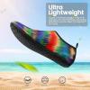 imageSEEKWAY Water Shoes Women Men Adult QuickDry Aqua Socks Barefoot Non Slip for Beach Swim River Pool Lake surf Black SK002U2s1001 Rainbow Tiedye