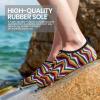 imageSEEKWAY Water Shoes Women Men Adult QuickDry Aqua Socks Barefoot Non Slip for Beach Swim River Pool Lake surf Black SK002U2t1044 Rainbow Curve