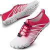 imageSEEKWAY Water Shoes Men Women Adult QuickDry Aqua Sock Barefoot for Beach Swim River Pool Lake Hiking Kayaking Surfing1j419 Gradient Rose White