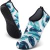 imageSEEKWAY Water Shoes QuickDry Aqua Socks Barefoot Slipon for Beach Pool Swim River Yoga Lake Surf Women Men Black SK0017bemint Leaf