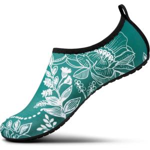 imageSEEKWAY Water Shoes Women Men Adult QuickDry Aqua Socks Barefoot Non Slip for Beach Swim River Pool Lake surf Black SK002U2h1381 Lotus