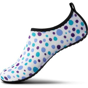 imageSEEKWAY Water Shoes Women Men Adult QuickDry Aqua Socks Barefoot Non Slip for Beach Swim River Pool Lake surf Black SK002U2l1062 Wave Point