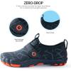 imageSEEKWAY Barefoot Water Shoes for Kids  Wide Toe Box and QuickDry Sand Shoes Toddler for Hiking Swim Beach Pool Kayak Sport Accessories Camping Essentials MustHaves for Boys Girls Sizes3anavy Blue