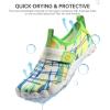 imageSEEKWAY Barefoot Water Shoes for Kids  Wide Toe Box and QuickDry Sand Shoes Toddler for Hiking Swim Beach Pool Kayak Sport Accessories Camping Essentials MustHaves for Boys Girls Sizes2cwhite Green