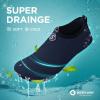 imageSEEKWAY Water Shoes Aqua Socks Barefoot QuickDry Slipon for Women Men Beach Pool Swim River Lake Surf Drop Blue SK001