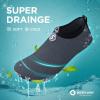 imageSEEKWAY Water Shoes Barefoot Aqua Socks Non Slip QuickDry for Beach Pool Swimming River Lake Women Men Drop Grey SK001