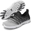 imageSEEKWAY Mens Womens Water Shoes Quick Dry Aqua Shoes Barefoot for Beach Surf Hiking Pool Water Sports1dgrey Black